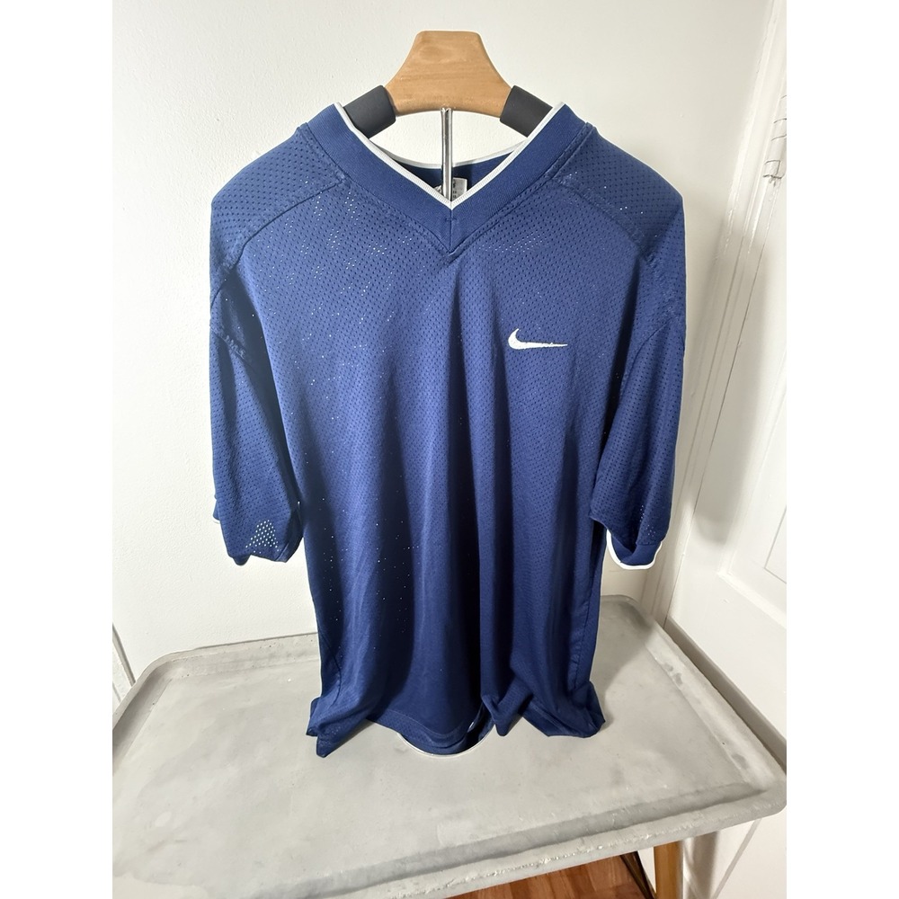 Vintage‎ Nike Mesh Jersey Men's Size Large Blue
